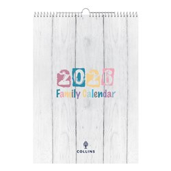 COLLINS FAMILY WALL CALENDAR A3 MONTH TO VIEW BRIGHTON