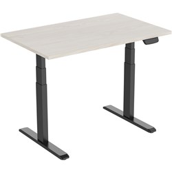 ERGOVIDA ELECTRIC SIT-STAND DESK 1800W X 750D X 620-1280MMH LIGHTWOOD/BLACK