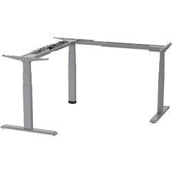 ERGOVIDA CORNER ELECTRIC SIT-STAND DESK FRAME ONLY 1700/1800W X 700D GREY