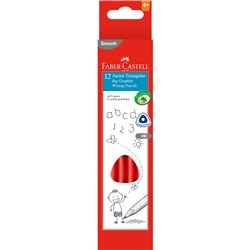 FABER CASTELL JUNIOR TRIANGULAR GRAPHITE PENCIL HB PACK OF 12