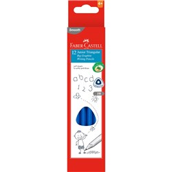 FABER CASTELL JUNIOR TRIANGULAR GRAPHITE PENCIL 2B PACK OF 12