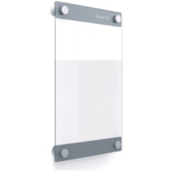 QUARTET INFINITY CUSTOMISABLE MAGNETIC GLASS BOARD 279 X 432MM CLEAR/SILVER