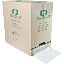 POLYCELL DEGRADABLE BUBBLE WRAP ROLL 375MM X 100M GREEN