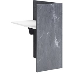 SORRENTO RECEPTION COUNTER RETURN ONLY 900W X 600D X 1150MMH MARBLE CHARCOAL