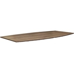 OM PREMIER BOARDROOM TABLE TOP ONLY 2400W X 1200D X 25MMH REGAL WALNUT