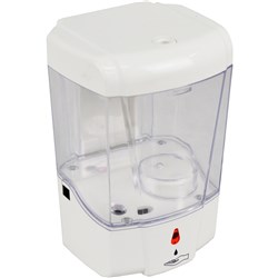ITALPLAST TOUCHLESS LIQUID SOAP DISPENSER WHITE 600ML WHITE