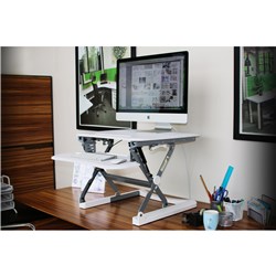 SYLEX ARISE DESKALATOR SIT-STAND RISER 680W X 590D X 150-500MMH WHITE