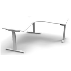 RAPIDLINE BOOST+ CORNER WORKSTATION 1800/1800W X 750D X 1270MMH WHITE / WHITE