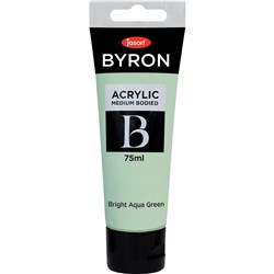 JASART BYRON ACRYLIC PAINT 75ML BRIGHT AQUA GREEN
