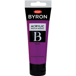 JASART BYRON ACRYLIC PAINT 75ML FLUORO PURPLE
