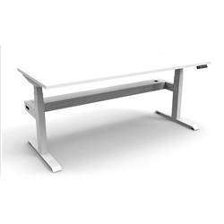 RAPIDLINE BOOST+ SINGLE SIDED WORKSTATION + CABLE TRAY 1800W X 750D X 1270MMH WHITE/WHITE