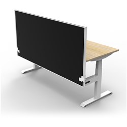 RAPIDLINE BOOST+ SINGLE SIDED WORKSTATION + SCREEN 1200W X 750D X 1330MMH OAK / WHITE