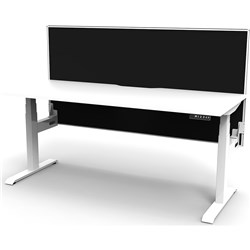 RAPIDLINE BOOST+ SINGLE SIDED WORKSTATION + SCREEN 1800W X 750D X 1330MMH WHITE/WHITE