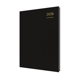 COLLINS ESSENTIAL APPOINTMENT DIARY A4 DAY TO PAGE BLACK