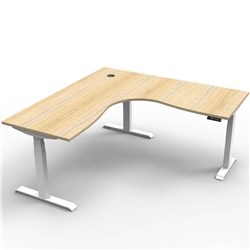 RAPIDLINE BOOST+ CORNER WORKSTATION 1800/1500W X 750D X 1270MMH OAK / WHITE