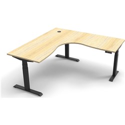 RAPIDLINE BOOST+ CORNER WORKSTATION 1800/1800W X 750D X 1270MMH OAK / BLACK