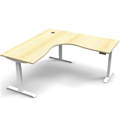 RAPIDLINE BOOST+ CORNER WORKSTATION 1800/1800W X 750D X 1270MMH OAK / WHITE