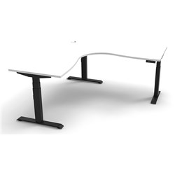 RAPIDLINE BOOST+ CORNER WORKSTATION 1800/1800W X 750D X 1270MMH WHITE / BLACK