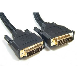 ASTROTEK DVI-D CABLE GOLD PLATED 24+1 PINS MALE TO MALE 2 METRE BLACK