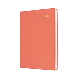 COLLINS BELMONT COLOURS DIARY A5 DAY TO PAGE ORANGE
