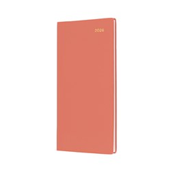 COLLINS BELMONT COLOURS DIARY B6/7 SLIMLINE WEEK TO VIEW ORANGE