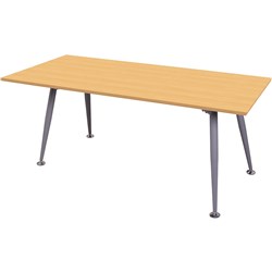 RAPIDLINE RAPID SPAN MEETING TABLE 1800W X 750D X 730MMH BEECH TOP SILVER FRAME