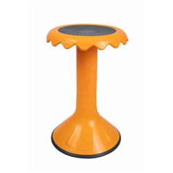 VISIONCHART CREATIVE KIDS SUNFLOWER STOOL 330W X 330D X 520MMH ORANGE