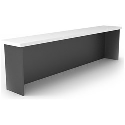 RAPIDLINE RAPID WORKER DESK HOB 1500W X 350D X 400MMH WHITE AND IRONSTONE