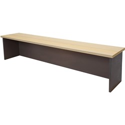 RAPIDLINE RAPID WORKER DESK HOB 1800W X 350D X 400MMH OAK AND IRONSTONE