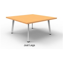 RAPIDLINE ETERNITY COFFEE TABLE FRAME ONLY 600W X 600D X 425MMH WHITE