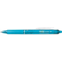 PILOT FRIXION CLICKER ERASABLE ROLLERBALL RETRACTABLE PEN FINE 0.7MM LIGHT BLUE