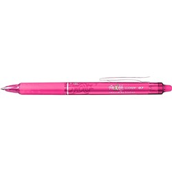 PILOT FRIXION CLICKER ERASABLE ROLLERBALL RETRACTABLE PEN FINE 0.7MM PINK