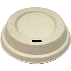 WRITER BREAKROOM EARTH ECO BIODEGRADABLE CUP LIDS 8OZ WHITE PACK OF 50