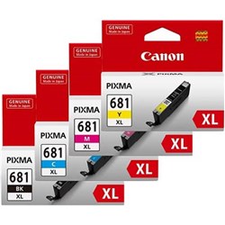 CANON PIXMA CLI681XL INK CARTRIDGE HIGH YIELD VALUE PACK CMYK