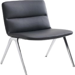K2 EP BONDI VISITOR CHAIR BLACK LEATHER