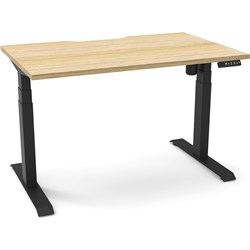 RAPIDLINE BOOST LIGHT SINGLE SIDED WORKSTATION 1200W X 750D X 1270MMH OAK/BLACK