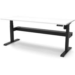 RAPIDLINE BOOST LIGHT SINGLE SIDED WORKSTATION + TRAY 1200W X 750D X 1270MMH WHITE/BLACK