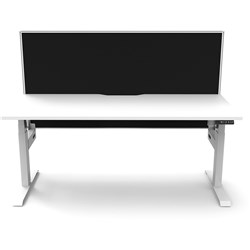 RAPIDLINE BOOST LIGHT SINGLE SIDED WORKSTATION+SCREEN 1200W X 750D X 1330MMH WHITE/WHITE