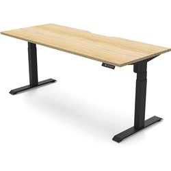 RAPIDLINE BOOST LIGHT SINGLE SIDED WORKSTATION 1800W X 750D X 1270MMH OAK/BLACK