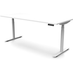 RAPIDLINE HALO+ SINGLE SIDED WORKSTATION 1200W X 750D X 1270MMH WHITE/WHITE