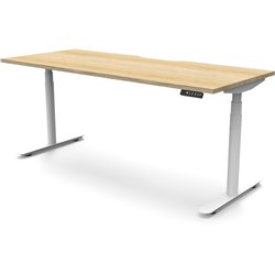 RAPIDLINE HALO+ SINGLE SIDED WORKSTATION 1500W X 750D X 1270MMH OAK/WHITE