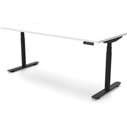 RAPIDLINE HALO+ SINGLE SIDED WORKSTATION 1800W X 750D X 1270MMH WHITE/BLACK