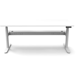 RAPIDLINE HALO+ SINGLE SIDED WORKSTATION + CABLE TRAY 1800W X 750D X 1270MMH WHITE/WHITE