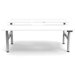 RAPIDLINE HALO+ BACK TO BACK WORKSTATION 2 PERSON 1500W X 1500D X 1270MMH WHITE/WHITE
