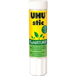 UHU RENATURE GLUE STICK 8G WHITE