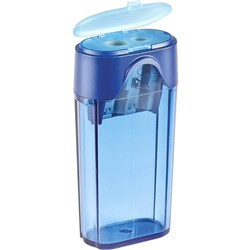 STAEDTLER SLIM TUB SHARPENER DOUBLE HOLE BLUE