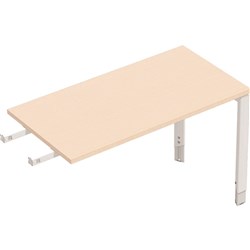 SYLEX OBLIQUE RETURN 1200W X 600D X 650-900MMH SNOW MAPLE