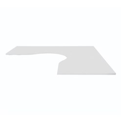 SYLEX ARISE CORNER WORKSTATION DESK TOP ONLY 2100/2100 X 750D X 25MMH WHITE