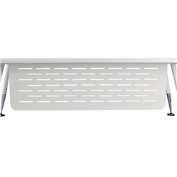 SYLEX FLEET STEEL MODESTY PANEL 1500W X 400MM WHITE