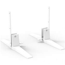 RAPIDLINE SHUSH30+ FREE STANDING FEET FOR SHUSH30+ SCREENS WHITE SET OF 2
